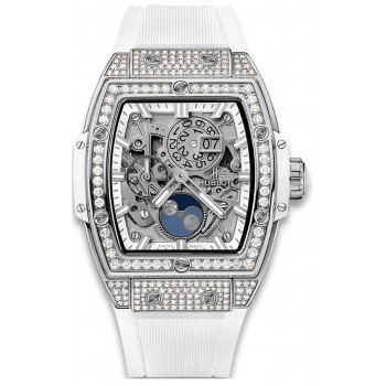 Hublot Spirit of Big Bang Moonphase Titanium Pavé Branco 647.NE.2070.RW.1604