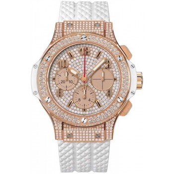 Hublot Big Bang Chronograph 41mm Full Pave Branco 341.PE.9010.RW.1704