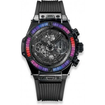 Hublot Big Bang Unico Galáxia Safira Totalmente Preta 411.JB.4901.RT.4098