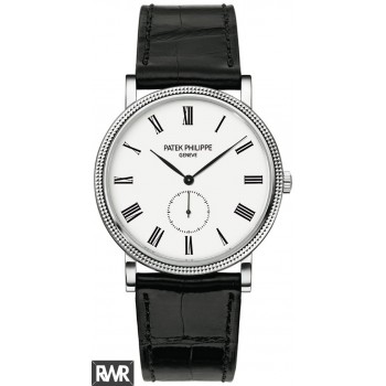 Réplica Patek Philippe Calatrava em ouro branco 5116G-001