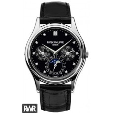 Copiar Patek Philippe Grand Complications Black Diamond Dial Automatic 5140P-013