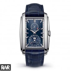 Réplica relogio Patek Philippe Gondolo Mate Azul Mostrador 18kt Ouro Branco 5200G-001