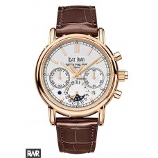 Copiar Patek Philippe Grand Complication Calendário perpétuo dividido em segundo cronógrafo 5204R-001