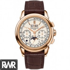 Copiar Patek Philippe Grand Complications Silver Dial 18K Rose Gold 5270R-001