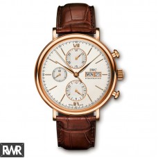 Copiar IWC Portofino Chronograph Rose Gold Automático Masculino IW391020