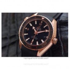 Réplica Omega Planet Ocean Professional 42MM Ouro Rosa Marcador preco 