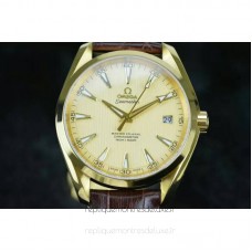 Réplica Omega Seamaster Aqua Terra 150M 41MM Ouro Amarelo Ouro Dial 