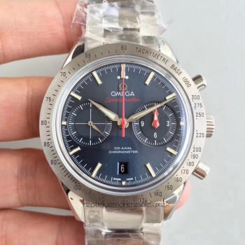 Réplica Omega Speedmaster 57 Co-Axial Chronograph 41.5MM 331.10.42.51.03.001 aco inoxidável Marcador Azul 