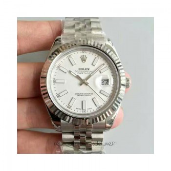 Réplica Rolex Datejust II 116334 41MM Aco Inoxidável Marcas Brancas