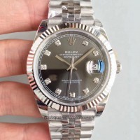 Réplica Rolex Datejust II 126334 41MM Aco Inoxidável Anthracite Dial