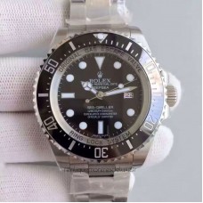 Réplica Rolex Deepsea 116660 Aco Inoxidável Marcador Preto