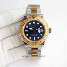 Réplica Rolex Yacht-Master 40 116622 Aco Inoxidável & Ouro Amarelo Marcador Azul