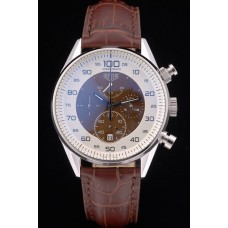 Réplica Tag Heuer Mikrograph Edição Limitada Brown Leather Strap 7916