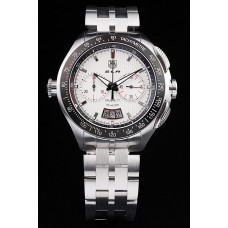 Réplica Tag Heuer Swiss SLR Tachymeter Bezel Tacómetro de aço inoxidável Branco